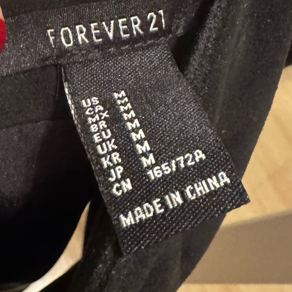 Faux Suede Floral Embroidery Black Mini Skirt - Picture 4 of 4